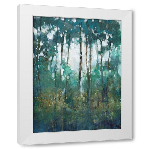 Glow in the Forest II White Modern Wood Framed Art Print by OToole, Tim