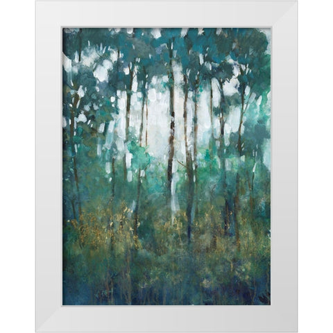 Glow in the Forest II White Modern Wood Framed Art Print by OToole, Tim