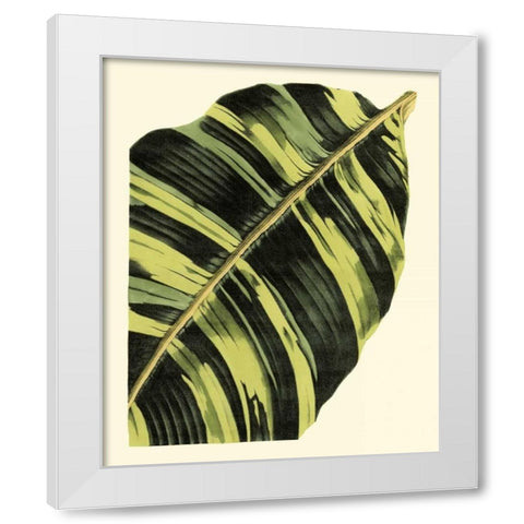 Grandiose Leaves II White Modern Wood Framed Art Print by Vision Studio