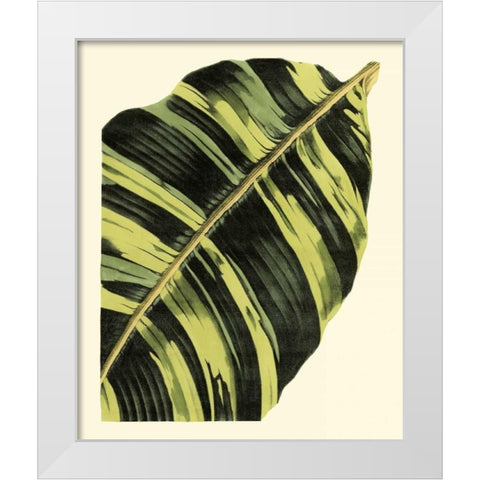 Grandiose Leaves II White Modern Wood Framed Art Print by Vision Studio