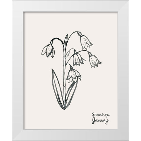 Annual Flowers I White Modern Wood Framed Art Print by Popp, Grace