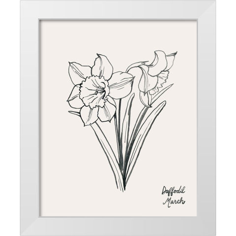 Annual Flowers III White Modern Wood Framed Art Print by Popp, Grace