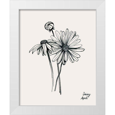 Annual Flowers IV White Modern Wood Framed Art Print by Popp, Grace