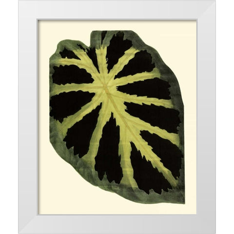 Grandiose Leaves III White Modern Wood Framed Art Print by Vision Studio