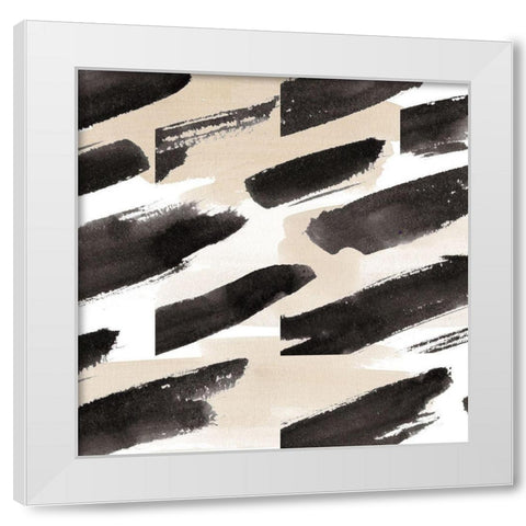 Above Fields II White Modern Wood Framed Art Print by Wang, Melissa