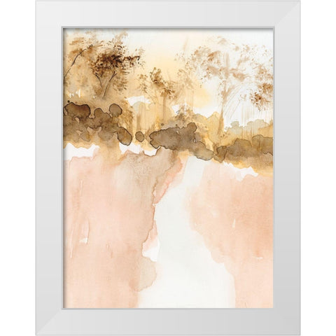 Sun Kissed Earth I White Modern Wood Framed Art Print by Barnes, Victoria