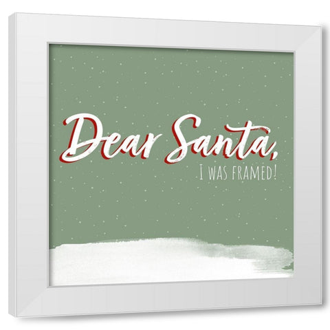 Dear Santa III White Modern Wood Framed Art Print by Popp, Grace