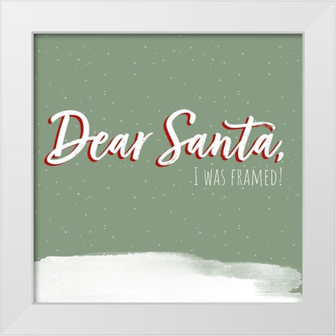 Dear Santa III White Modern Wood Framed Art Print by Popp, Grace