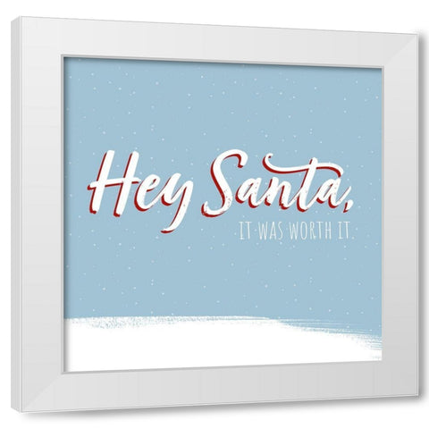 Dear Santa IV White Modern Wood Framed Art Print by Popp, Grace
