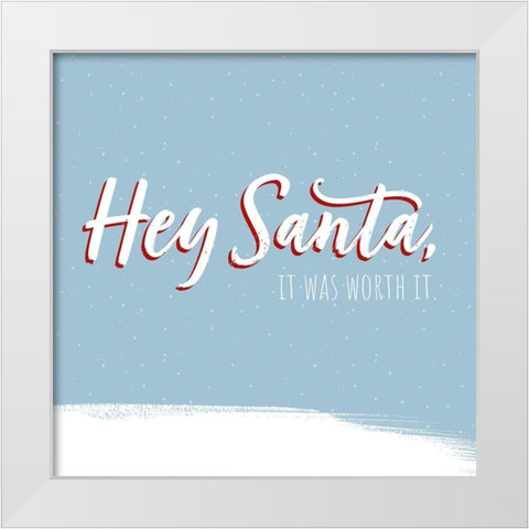 Dear Santa IV White Modern Wood Framed Art Print by Popp, Grace