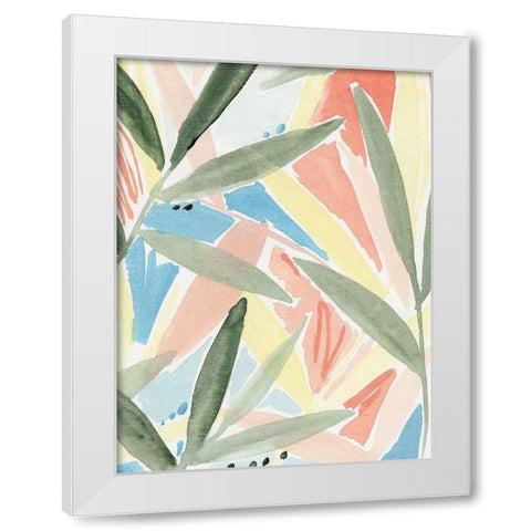 Tropical Impression IV White Modern Wood Framed Art Print by Warren, Annie