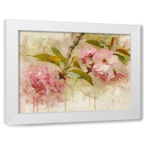 Blossom Elegance II White Modern Wood Framed Art Print by Robertson, Leda