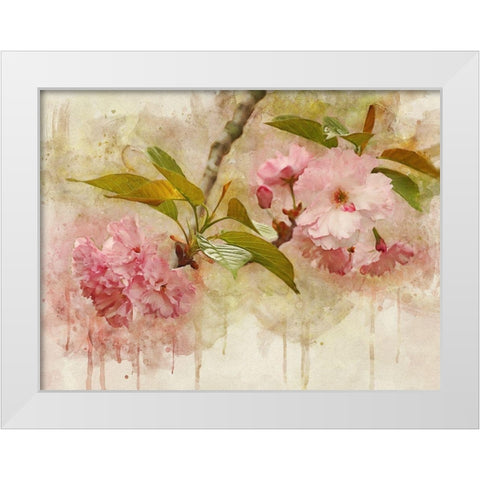 Blossom Elegance II White Modern Wood Framed Art Print by Robertson, Leda