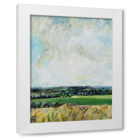 Mount Jeez Overlook I White Modern Wood Framed Art Print by Evelia Designs