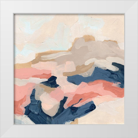 Dappled Mesa I White Modern Wood Framed Art Print by Vess, June Erica