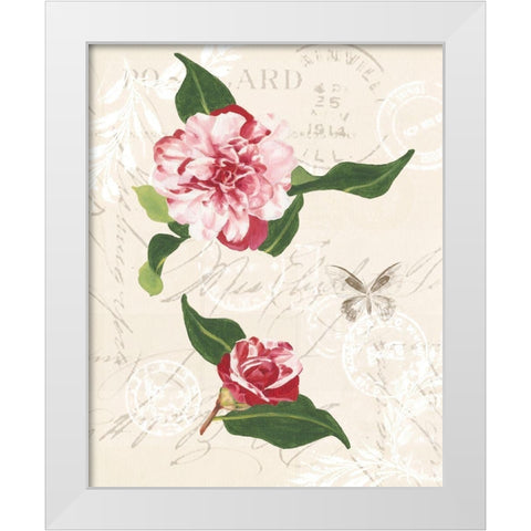 Diannes Camelias II White Modern Wood Framed Art Print by Miller, Dianne