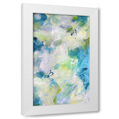 Springtime Rhythms II White Modern Wood Framed Art Print by Riger, Sue