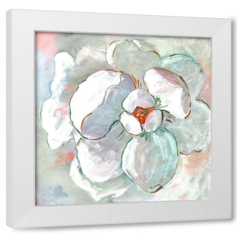 Contemporary Floral I White Modern Wood Framed Art Print by Riger, Sue