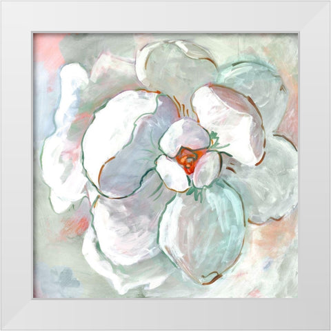 Contemporary Floral I White Modern Wood Framed Art Print by Riger, Sue