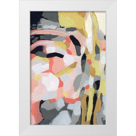 Fortune Current I White Modern Wood Framed Art Print by Vess, June Erica