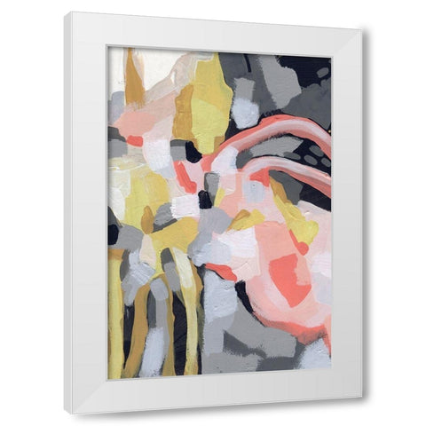 Fortune Current II White Modern Wood Framed Art Print by Vess, June Erica