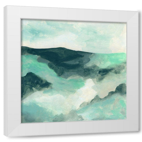 Cloud Valley I White Modern Wood Framed Art Print by Vess, June Erica