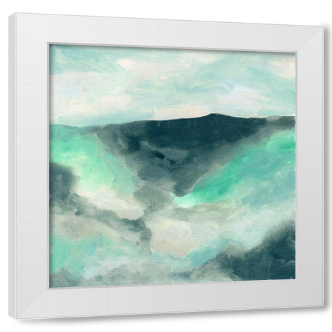 Cloud Valley II White Modern Wood Framed Art Print by Vess, June Erica