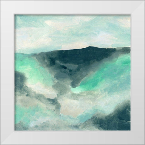 Cloud Valley II White Modern Wood Framed Art Print by Vess, June Erica