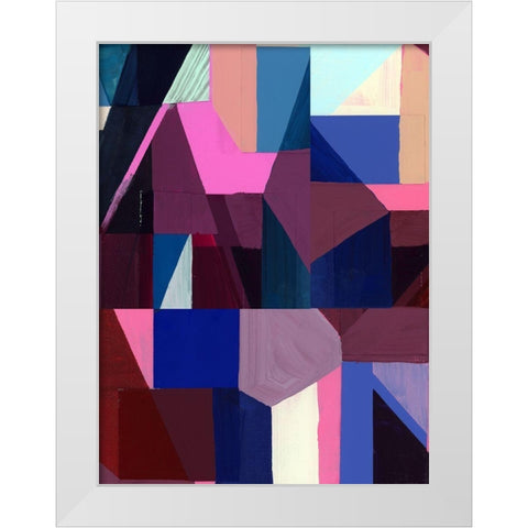 Royals III White Modern Wood Framed Art Print by Cartissi