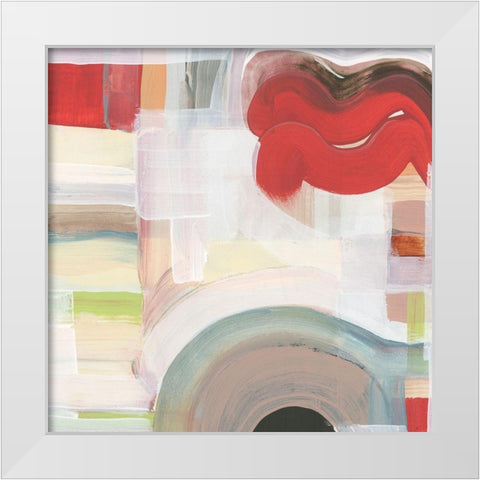 Red II White Modern Wood Framed Art Print by Cartissi