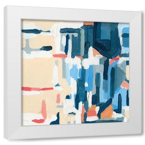 Summer Abstraction II White Modern Wood Framed Art Print by Caroline, Emma