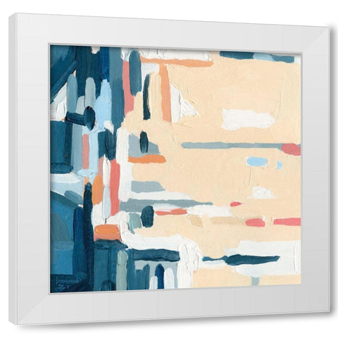 Summer Abstraction IV White Modern Wood Framed Art Print by Caroline, Emma