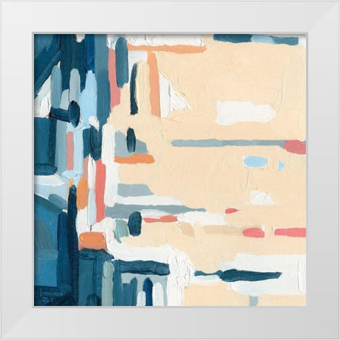 Summer Abstraction IV White Modern Wood Framed Art Print by Caroline, Emma