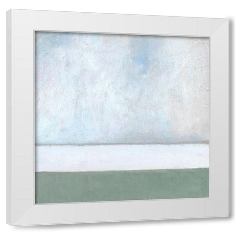 Seagrass Mist I White Modern Wood Framed Art Print by Young, Carol