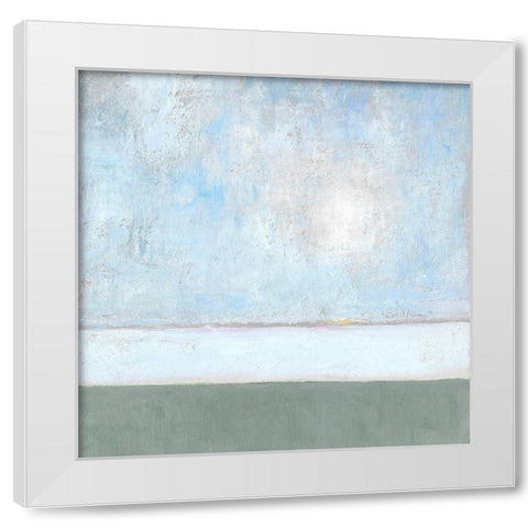 Seagrass Mist II White Modern Wood Framed Art Print by Young, Carol