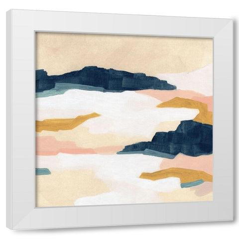 Dusk Plains I White Modern Wood Framed Art Print by Vess, June Erica