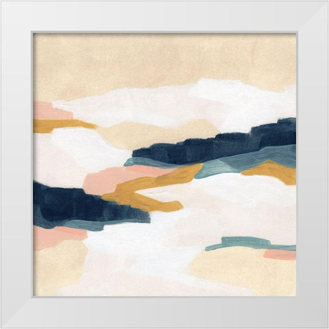 Dusk Plains II White Modern Wood Framed Art Print by Vess, June Erica