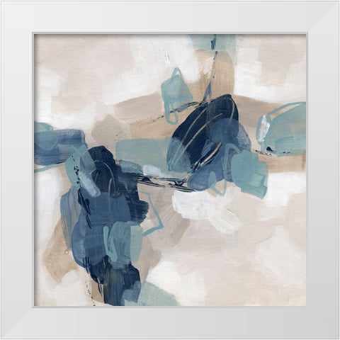 Blues Chorus I White Modern Wood Framed Art Print by Vess, June Erica