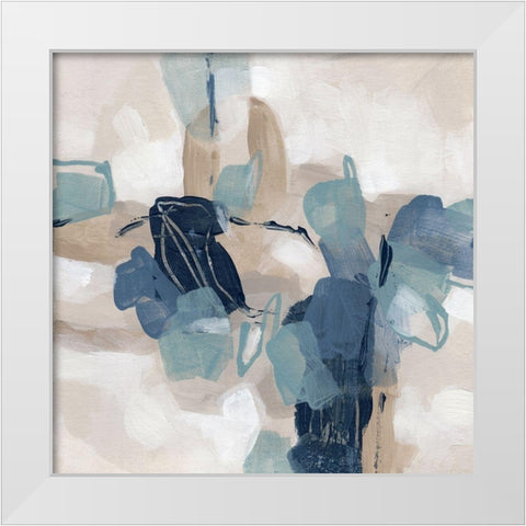 Blues Chorus II White Modern Wood Framed Art Print by Vess, June Erica