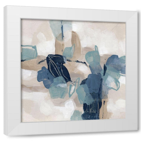 Blues Chorus II White Modern Wood Framed Art Print by Vess, June Erica