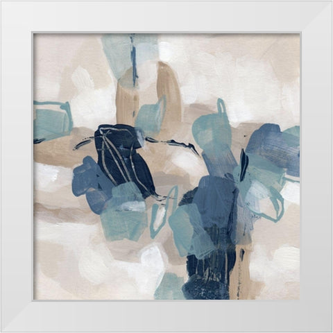 Blues Chorus II White Modern Wood Framed Art Print by Vess, June Erica