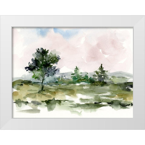 Mauve Sunset I White Modern Wood Framed Art Print by Harper, Ethan