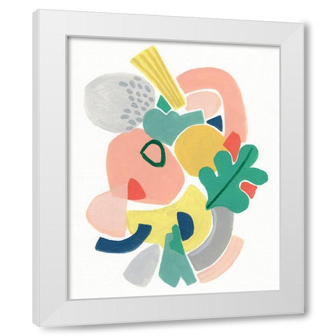 Scene Shift II White Modern Wood Framed Art Print by Vess, June Erica