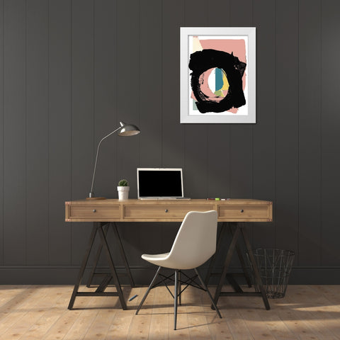 Zen Abstract IV White Modern Wood Framed Art Print by Cartissi