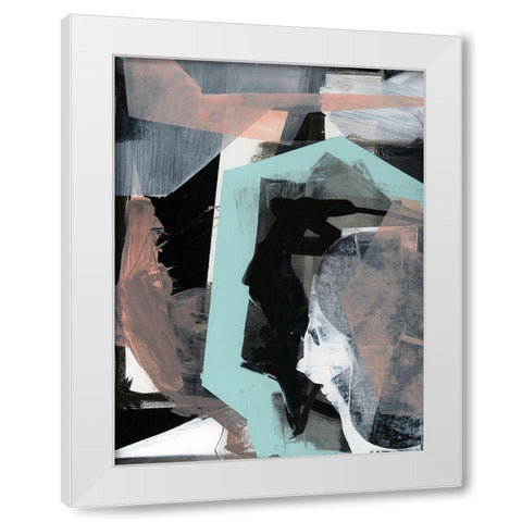 Mix I White Modern Wood Framed Art Print by Cartissi