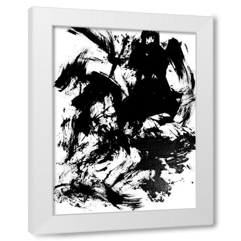 Expressive Abstract IV White Modern Wood Framed Art Print by Friedlander, Allan