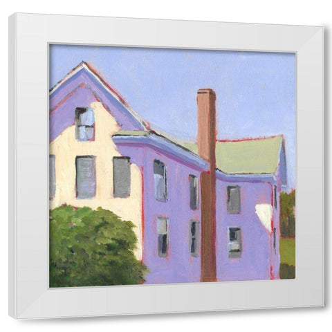 Bucolic Structure IV White Modern Wood Framed Art Print by Young, Carol