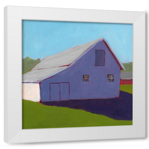 Bucolic Structure V White Modern Wood Framed Art Print by Young, Carol