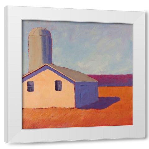Bucolic Structure VI White Modern Wood Framed Art Print by Young, Carol