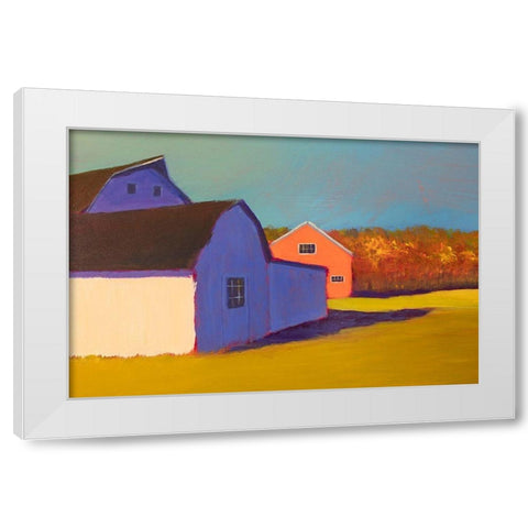 Bucolic Structure VII White Modern Wood Framed Art Print by Young, Carol